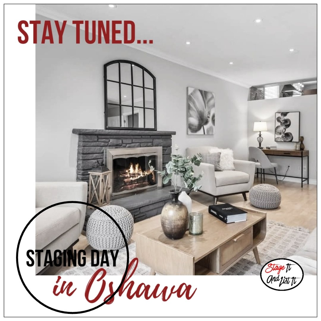 Back to Oshawa today on this rainy day. #StagingDay ❤️. 3 bedroom detached home getting ready to hit the market. Our Crew is hard at work. Stay tuned for the staging reveal....
. 
.
#stageitandlistit #homestaging #stagingsells #staging #staginghomes #realestatestaging