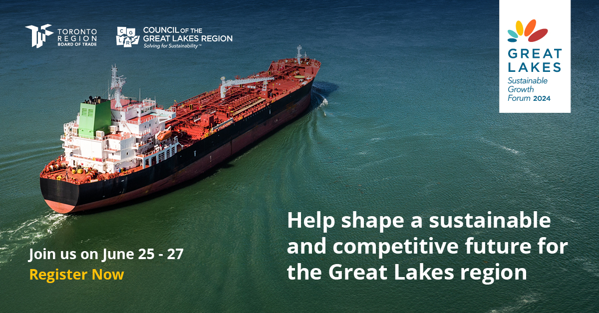 Don't miss the Great Lakes Sustainable Growth Forum on Jun 25-27! Join the conversation on economic prosperity, environmental sustainability, and long-term success in this vital region. Secure your spot now: bot.com/Events/Great-L…