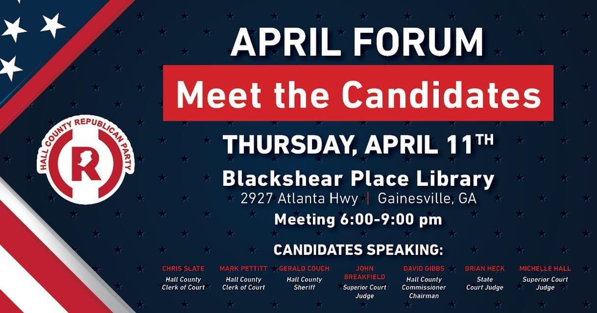 Thank you again to the Hall County GOP for allowing me to attend tonight’s meeting as a nonpartisan candidate.

Your vote matters. 
 #teamtripp 
#electtrippwingateinc
 #hallcountygaelections
#hallcountyga 
#hallcountygeorgia
#conservative
#conservativevalues
