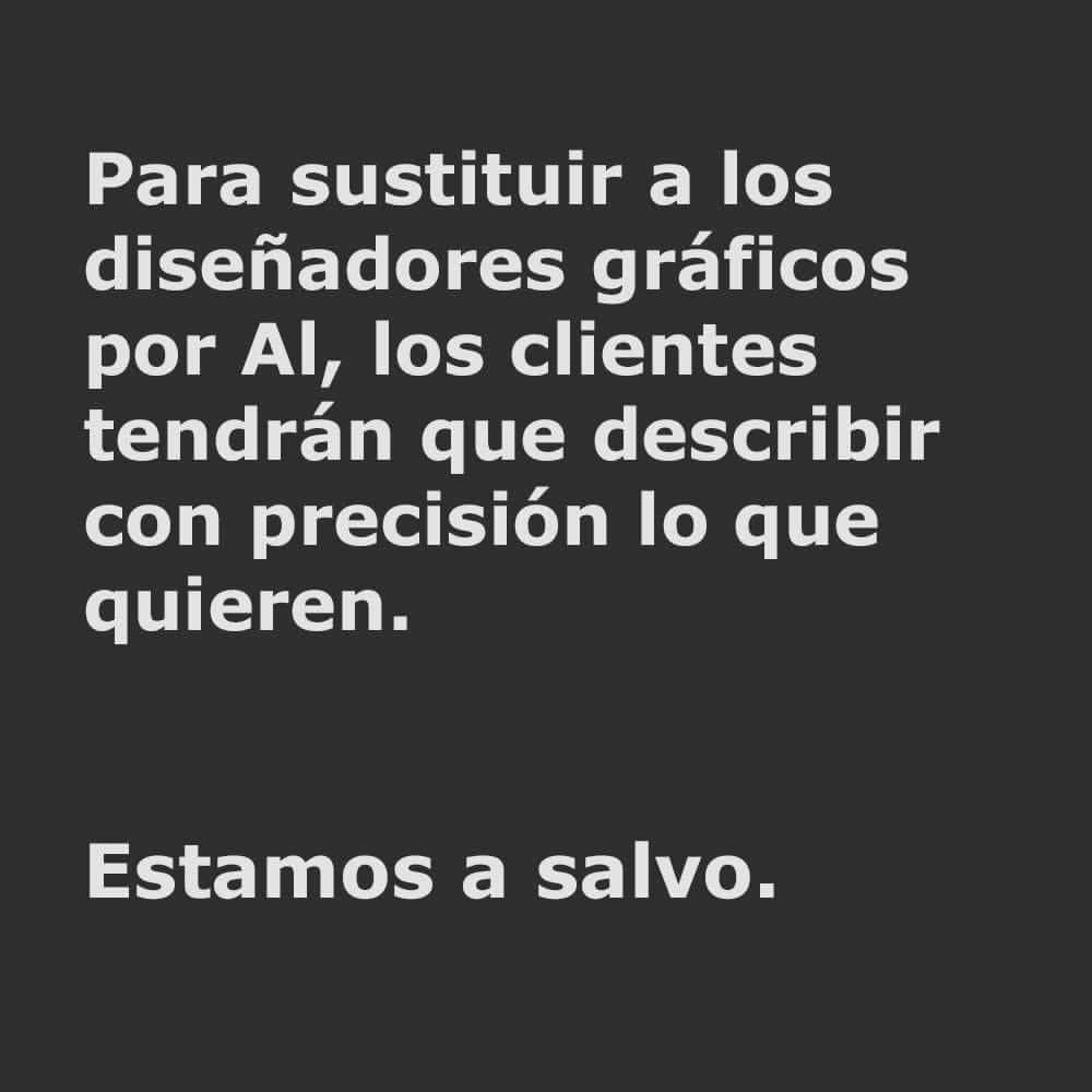 alodir2's tweet photo. @SebastianNohra ...El que no sabe de qué trata una profesión, cómo funcionan las máquinas, la diferencia con lo que hace el cerebro humano y qué quieren los clientes. https://t.co/pc95JhJlnU