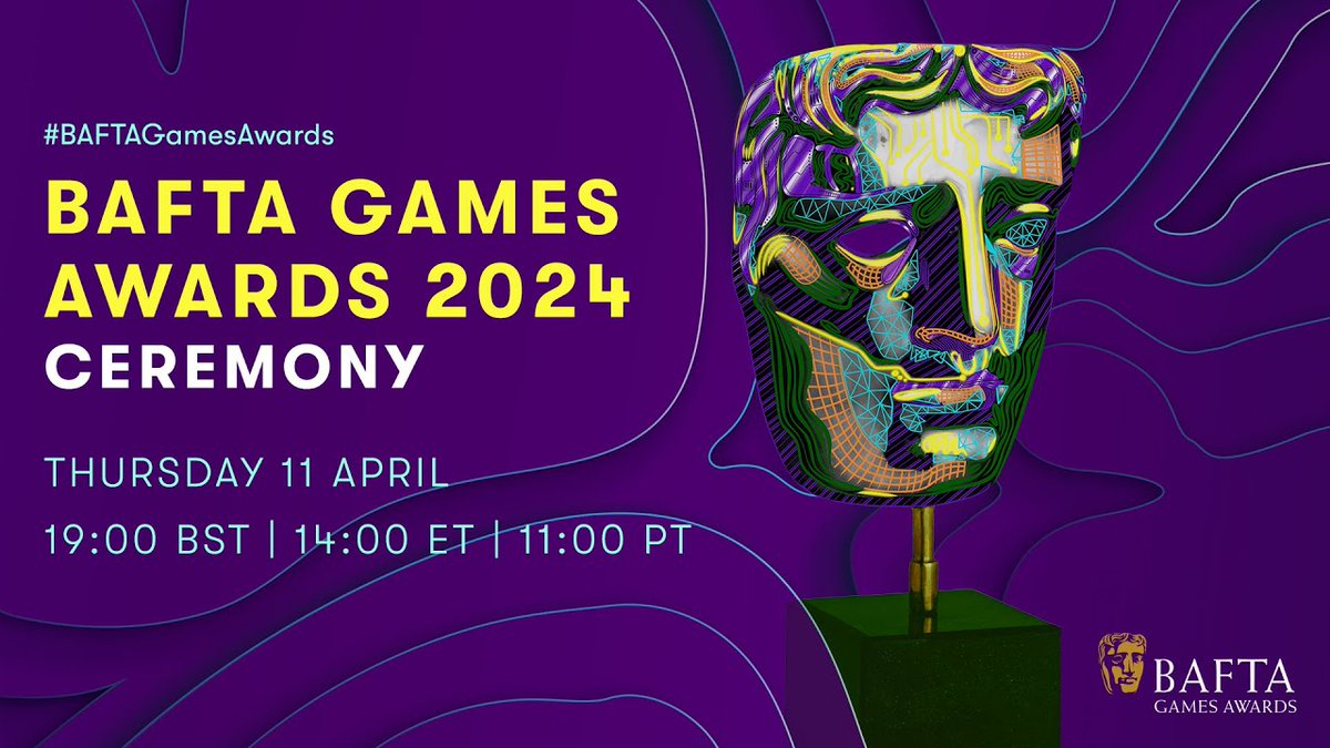 Don't miss the 2024 BAFTA Games Awards today! See the live red carpet coverage from 12:45 ET, and the live ceremony at 2 PM ET: youtube.com/@bafta/streams

#livebroadcast #broadcasting #livestream #captions #closedcaptioning
