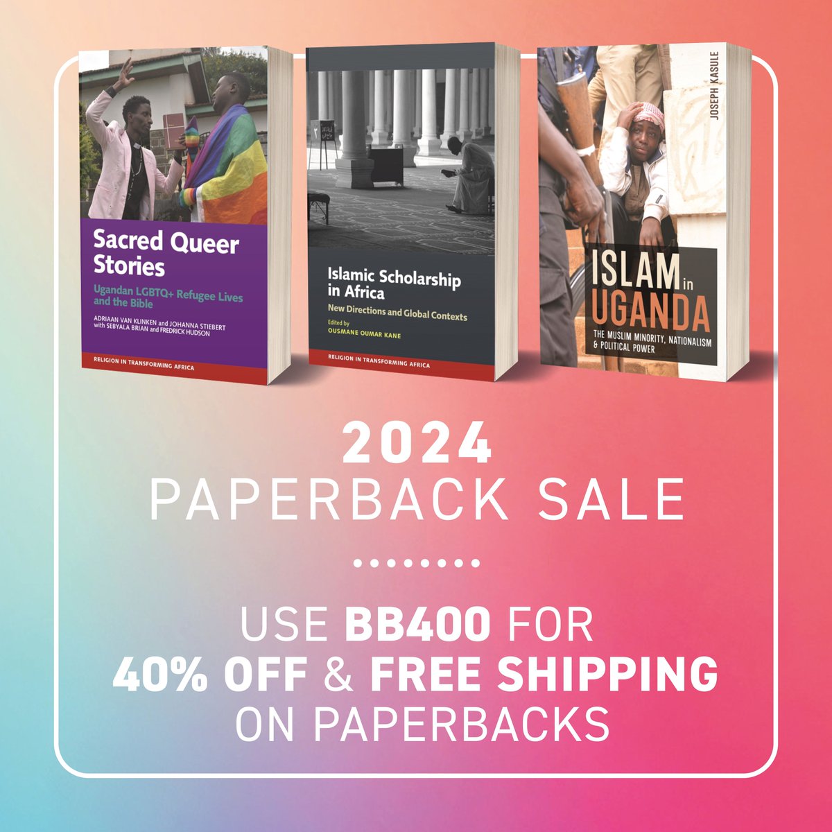 Don't miss 40% off and free shipping on titles in the series Religion in Transforming Africa. Offer ends Sunday! buff.ly/3J8zOzj #BookSale #AfricanStudies #Religion