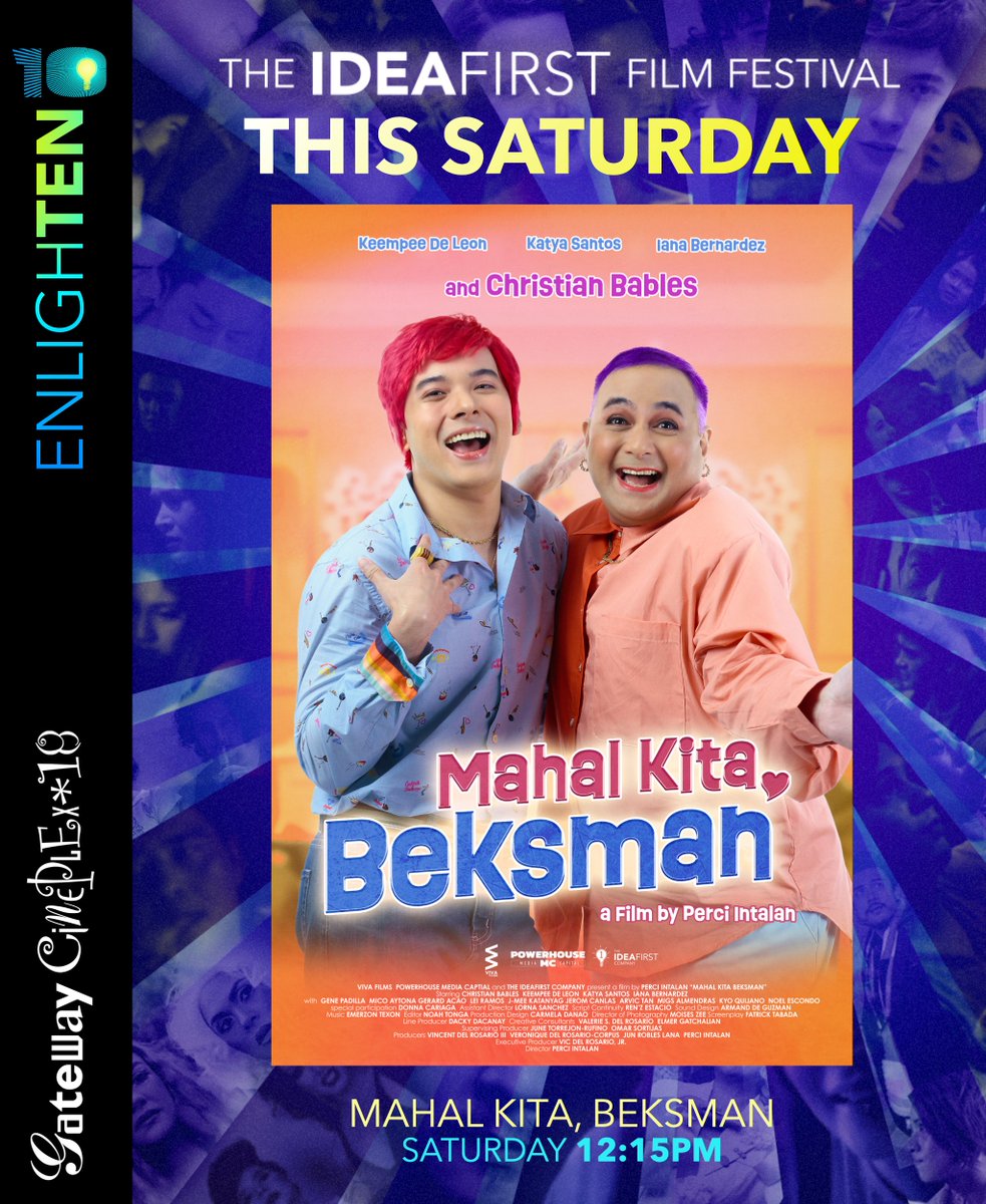 See you at @gatewaycineplex today for MAHAL KITA, BEKSMAN EnlighTEN: The IdeaFirst Film Festival #IdeaFirstEnlighTEN