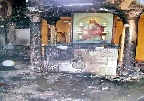 Israeli settlers set fire to a Church in West Jerusalem. Anti-Christian slogans were sprayed in Hebrew. This was in 2015.