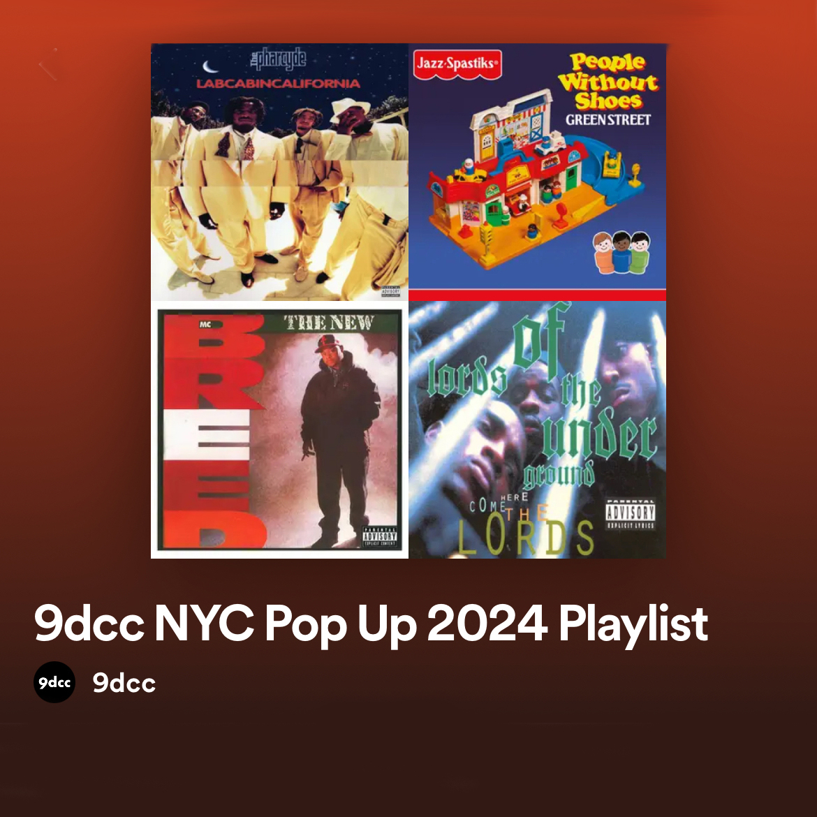 DROP: The ULTIMATE playlist from our NYC Pop Up Experience. Hit play on the soundtrack that inspired 9dcc Collection 01. ⁠ ⁠ 🔗 in our comments. Made for our Mob. ⁠
