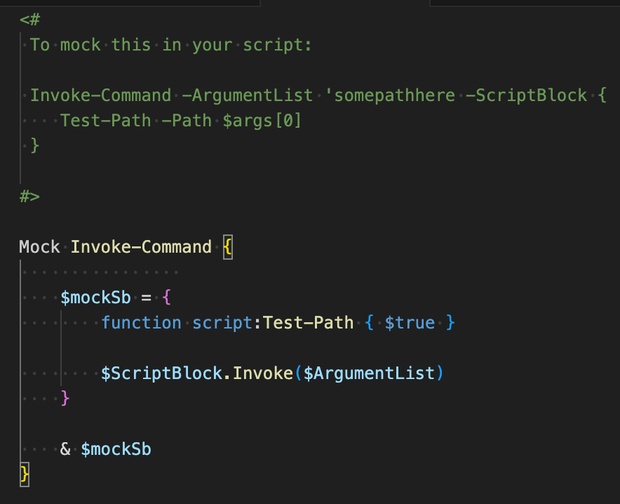 adbertram's tweet image. #PowerShell tip: define your own mock script block and use script-scoped functions to override functions invoked in your original scriptblock executed with Invoke-command in your #PSPester scripts.