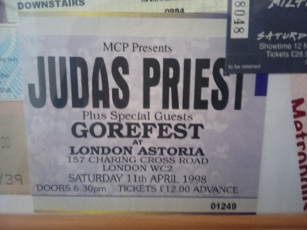 Further to previous post today is also the anniversary of the only time I have actually seen @judaspriest live but it was with Tim 'Ripper' Owens and in a very small venue. Who can afford to see them these days? Not this broke, old rocker! #JudasPriest #robhalford #timripperowens