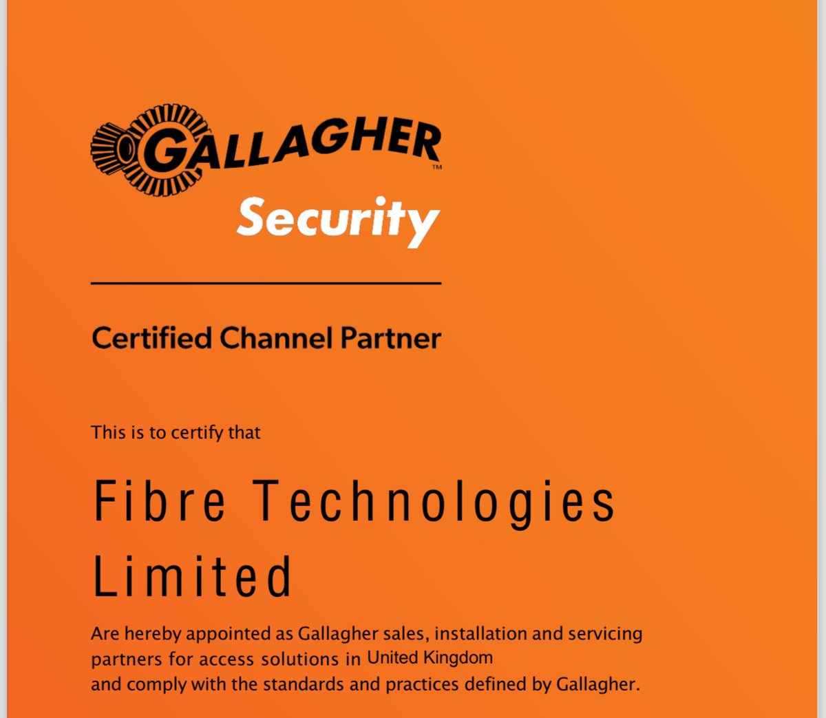 FTLSecurity's tweet image. FTL Secure Solutions, a division of Fibre Technologies is a Certified Channel Partner of Gallagher Security, an award winning security equipment manufacturer.