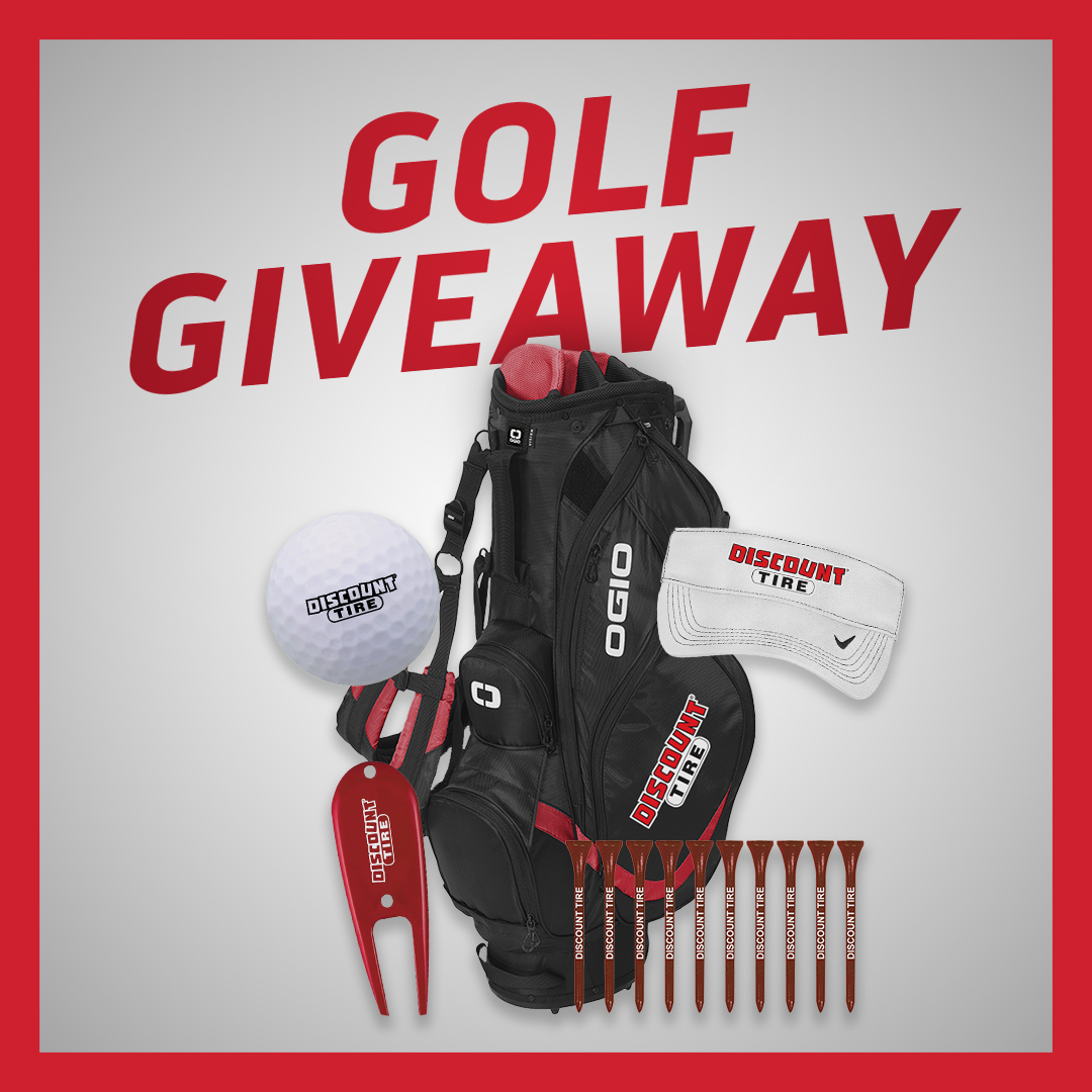 ⛳It’s the next best thing to winning the Green Jacket: Score a prize pack in the Discount Tire Golf Giveaway! Get set for Augusta. ENTER TODAY! 👇🏽 Follow this account and comment #DTGolfGiveaway #Giveaway #Golf #PrizePacks Enter now for your chance to win: