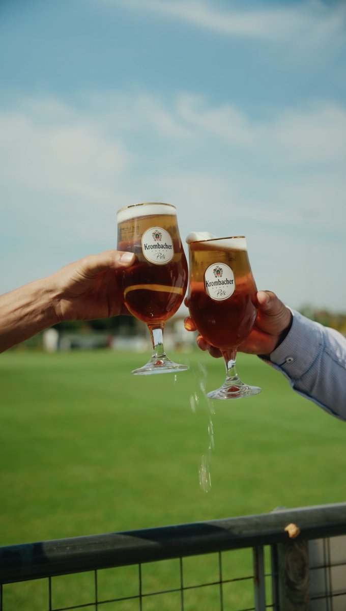 Raise a glass to the end of winter and the coming of spring! Prost to the serious alfresco eating and drinking period. . . . #krombacher #naturallyunited #naturallyperfect #naturaltaste #responsiblyunited #krombacherpils #beer #Authentic #Familyowned #independent