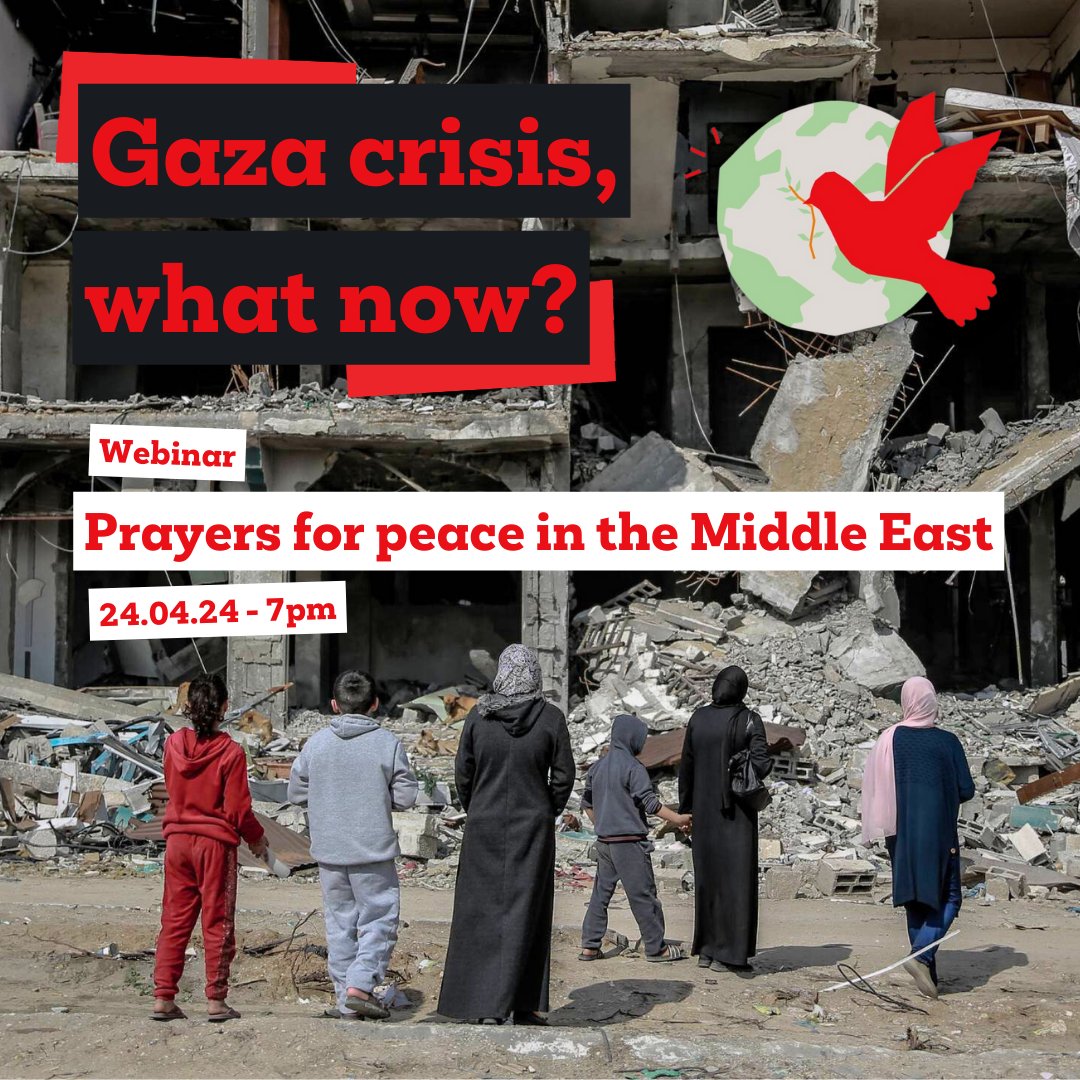 🕊️ Join us as part of our Prayers for Peace in the Middle East series to hear about the realities of the #GazaCrisis, what happens now, and what is required on a path to a just #peace. 🔗 Find out more info and register today: caid.org.uk/AQI