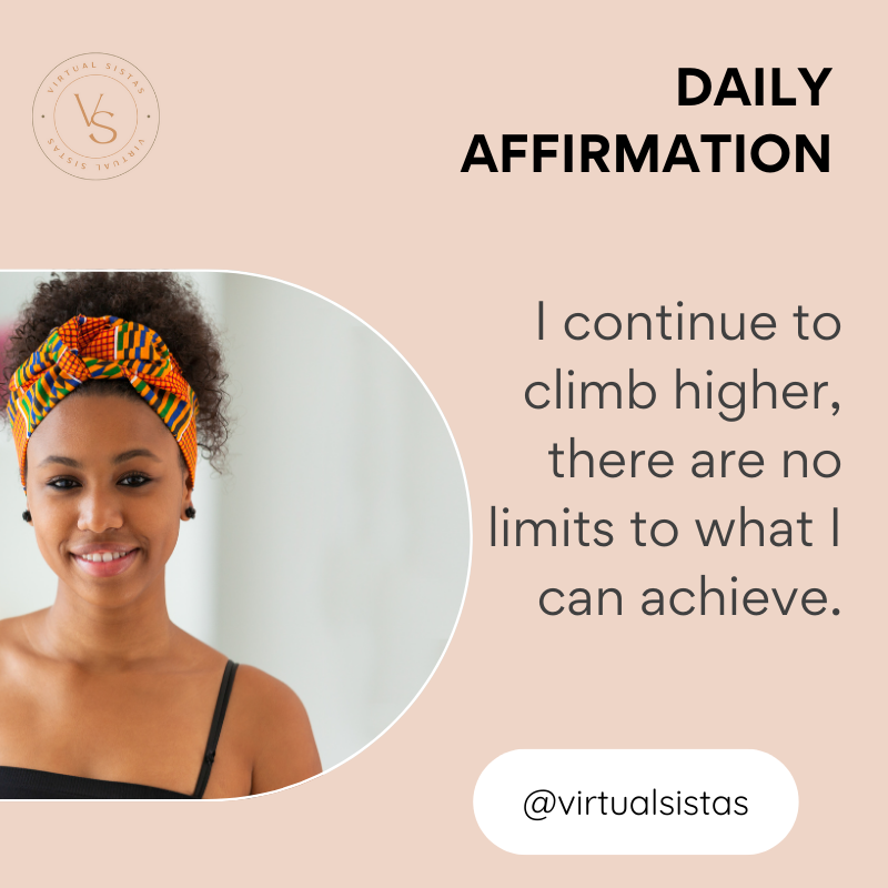✨Daily Affirmation✨
.
I continue to climb higher, there are no limits to what I can achieve
.
.
.
.
.
.
#Virtualsistas #VirtualAssistantService #VirtualWork #DigitalSupport #TaskAssistant #OnlineProductivity #RemoteHelp #OutsourceWork #VAExpert #BusinessAssistant