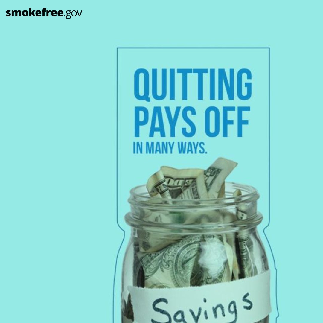 Quitting smoking will not only help you add years to your life, but it will save you enough money to treat yourself to some smokefree fun! Learn how much money you could save by quitting with our calculator: brnw.ch/21wIJa8