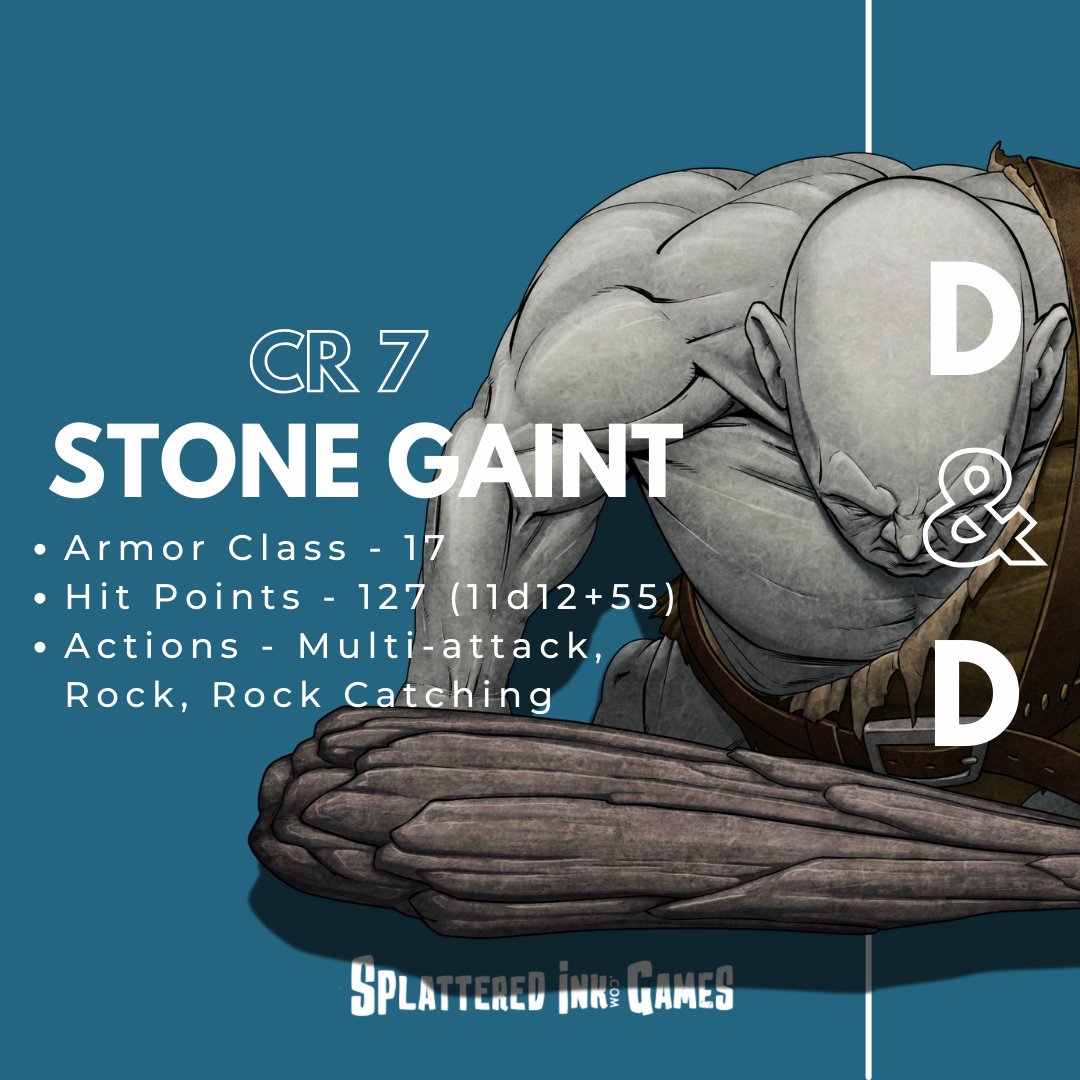 Did you know? 

In rocky terrain, the stone giant has advantage on stealth checks in order to hide. Even in Rocky terrain, I don't understand how its able to hide. 

#ttrpg #tabletoprpg #roleplay #fantasyart #fantasyartist #nerdmemes #nerdy #nerd