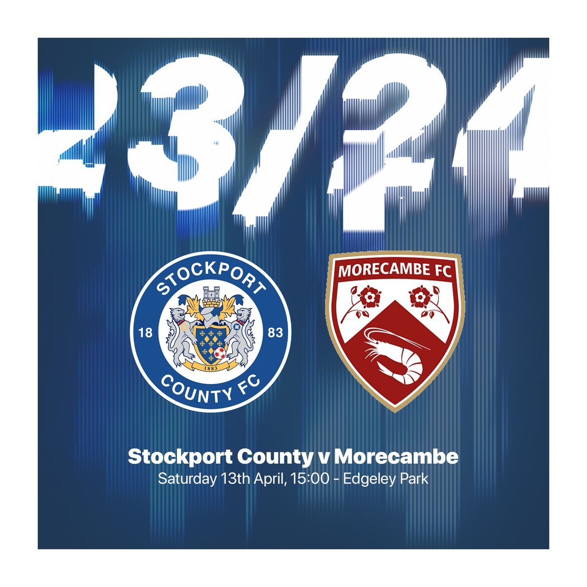 🎟️ A very limited number of tickets for Saturday's game against Morecambe are set to be made available. This allocation of tickets will be available to purchase online from 10am tomorrow on a first come, first served basis. #StockportCounty