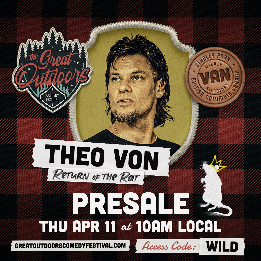 Vancouver! Catch @TheoVon, #TrevorWallace and @soMaddySmith live in Stanley park! Beat the crowd, presale is on now! Use Access Code 'WILD' for tickets! 🎟️ bit.ly/4cVNw6n #GOCF #vancouver #theovon #yvr 🐀👑