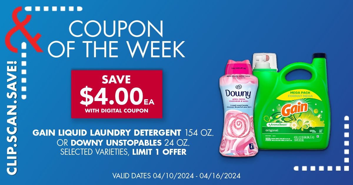 Get clothes spring-fresh for less this week when you shop with this digital coupon. ​ bit.ly/484nVUV