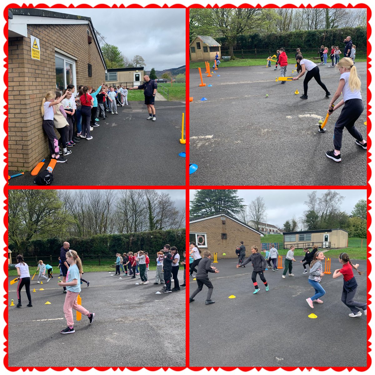 Dosbarth Helyg had a fantastic session with Tom from @CricketWales today! Diolch yn fawr!! #TEAMOaklands #HealthyHywel