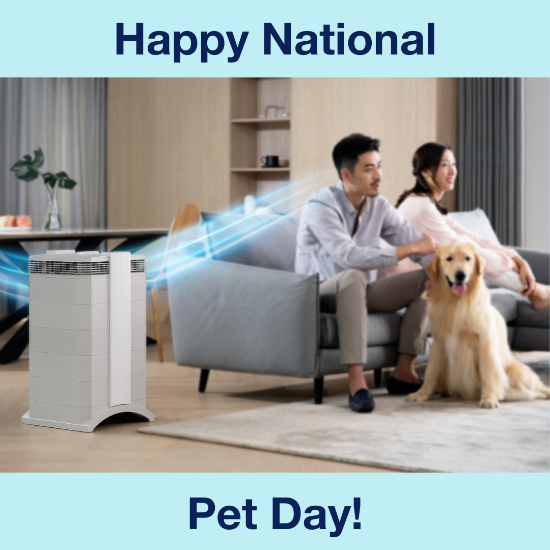 It's National Pet Day! Show some love to your pets by choosing the best air purifier for you and them! #NationalPetDay #Cleanair #Airquality #IQAir iqair.com/us/newsroom/ai…