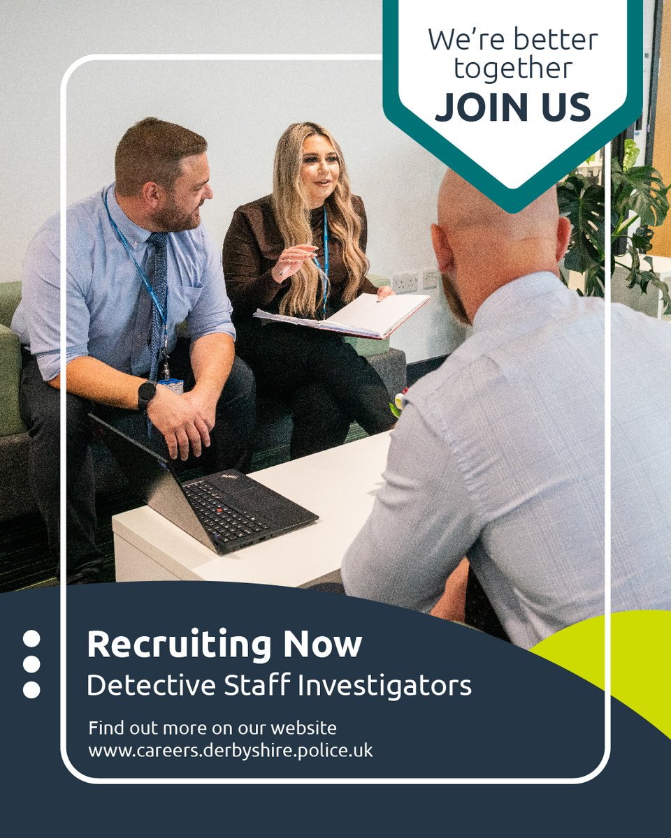 Are you ready to be the detective on the case? We’re looking for Detective Staff Investigators to join us in conducting the most serious and complex investigations. The role will be tough, but you’ll be helping victims when they need it most. Learn more: orlo.uk/DSI_career_F3s…