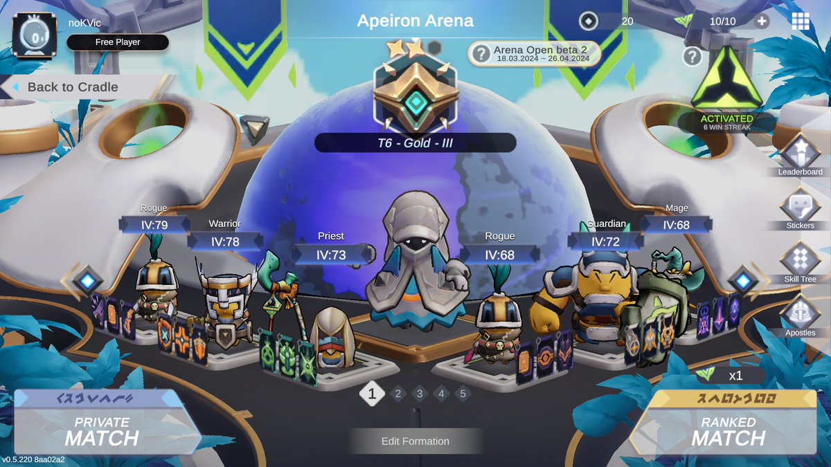 noKVic12's tweet photo. Cool game, I really liked it, I will make my way to the top!
My nickname: noKVic
@ApeironNFT @Bybit_Official #Apeiron https://t.co/sxxM3P48vu