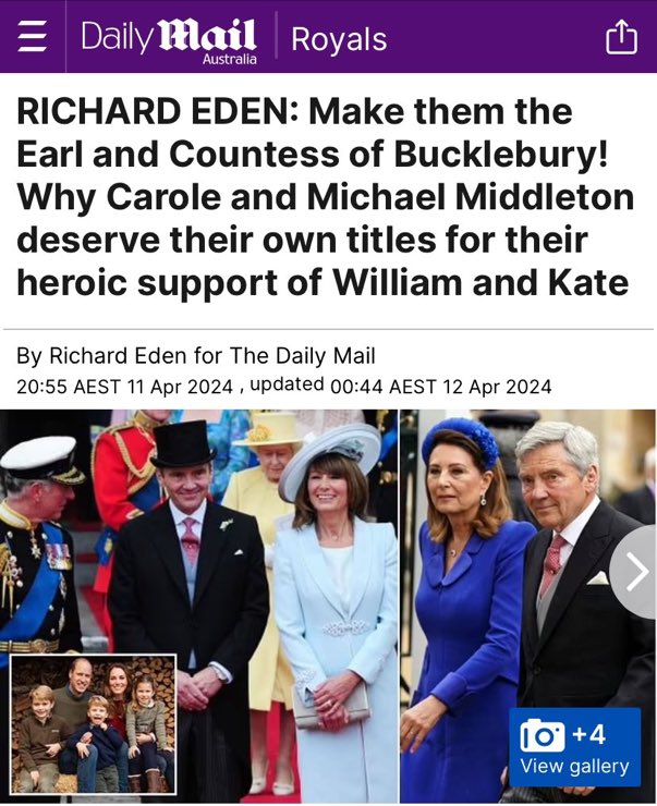 Is this satire? 

The Earl & Countess of Bucklebury? 

Are they now just making up shit to justify their pampered (bankrupt) existence? 

2 words : Buck Off 

#AbolishTheMonarchy #katemiddleton #PrincessofWales