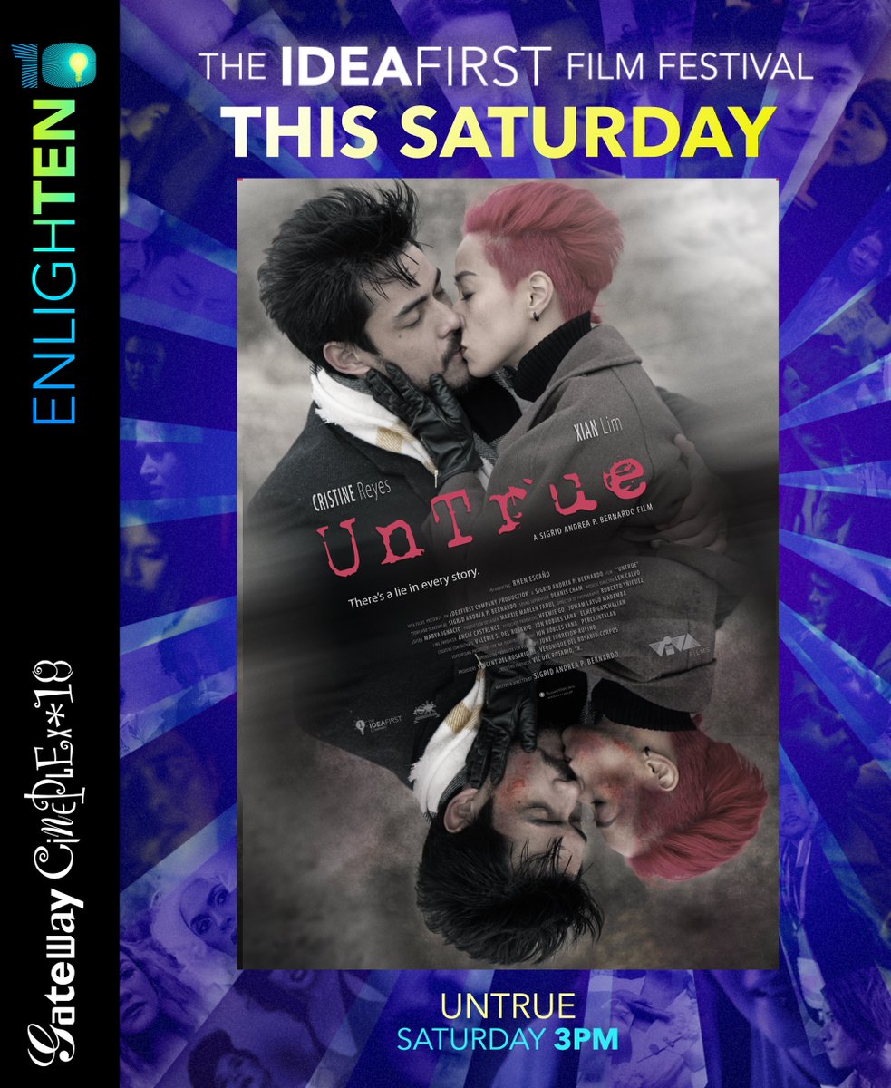 See you at @gatewaycineplex today for UNTRUE EnlighTEN: The IdeaFirst Film Festival #IdeaFirstEnlighTEN