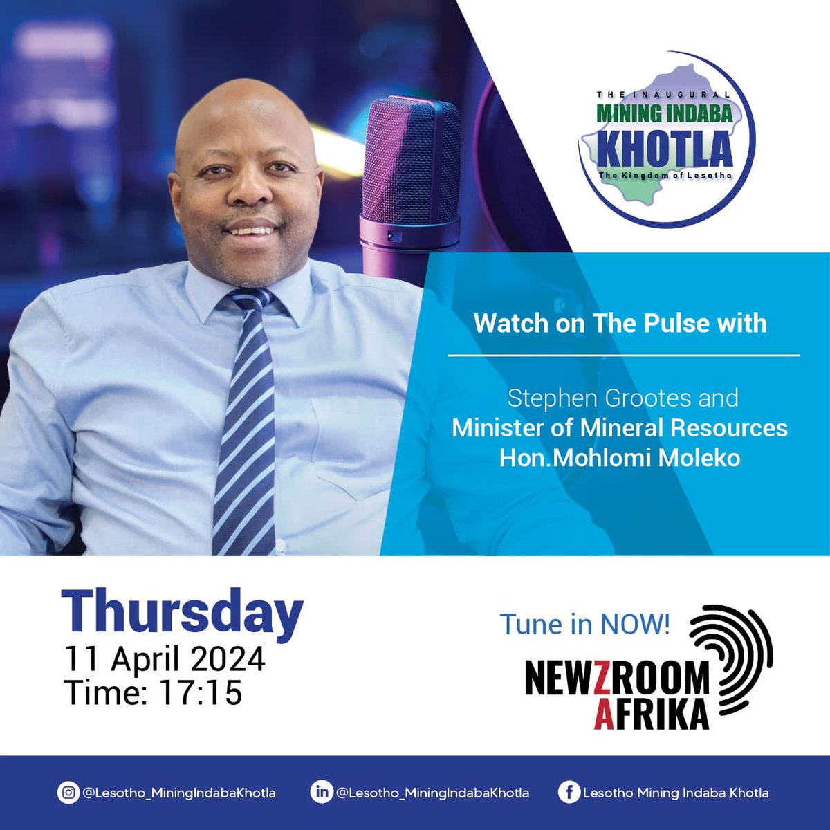 The Minister of Natural Resources #Mohlomi_Moleko, is a 2 days 'Media Roadshow' in South Africa, to market a Mining Indaba. Astonishingly Moleko is using State resources to advertise a privately owned event The event is organized by Mandela's disgruntled daughter in law Thando