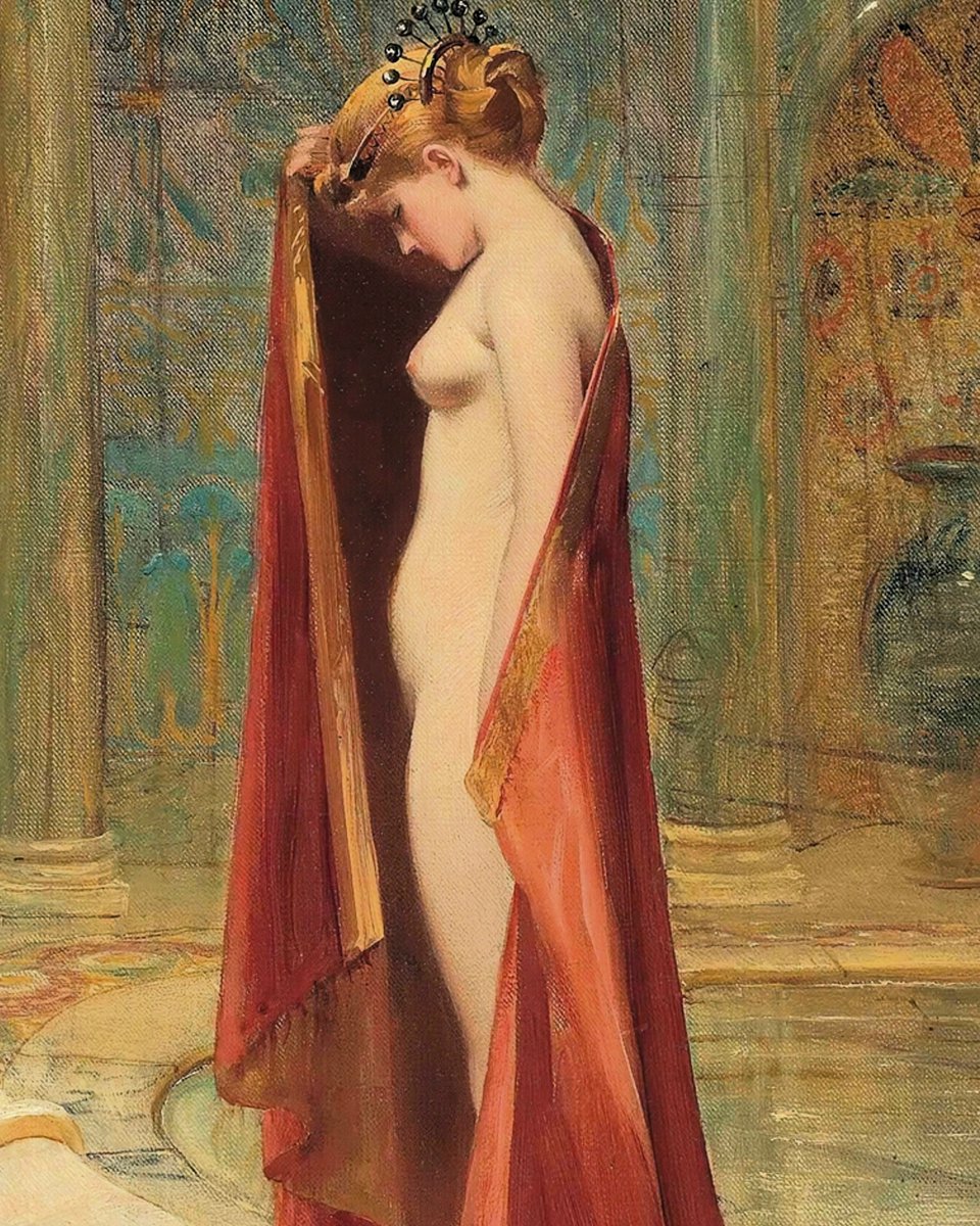 A Beauty. (1885) Luis Ricardo Falero. (1851-1896)🖌️🌹 Spanish Painter.