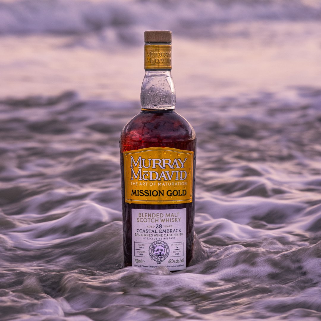 #CoastalEmbrace... 🥃🌊

Legendary coastal distilleries—#HighlandPark, #Laphroaig & #Bunnahabhain—blend with celebrated Speyside malts, including the famous M 👀

This epic 28-year-old #Scotchwhisky matures beautifully in its final 4 years in a Sauternes wine cask

#MurrayMcDavid