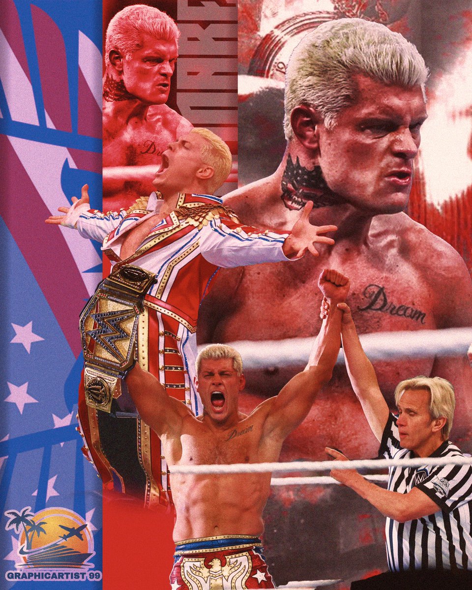 Another design I made of @WWE  undisputed champion the American nightmare @CodyRhodes  #AmericanNightmare #CodyRhodes #thestorycontinues