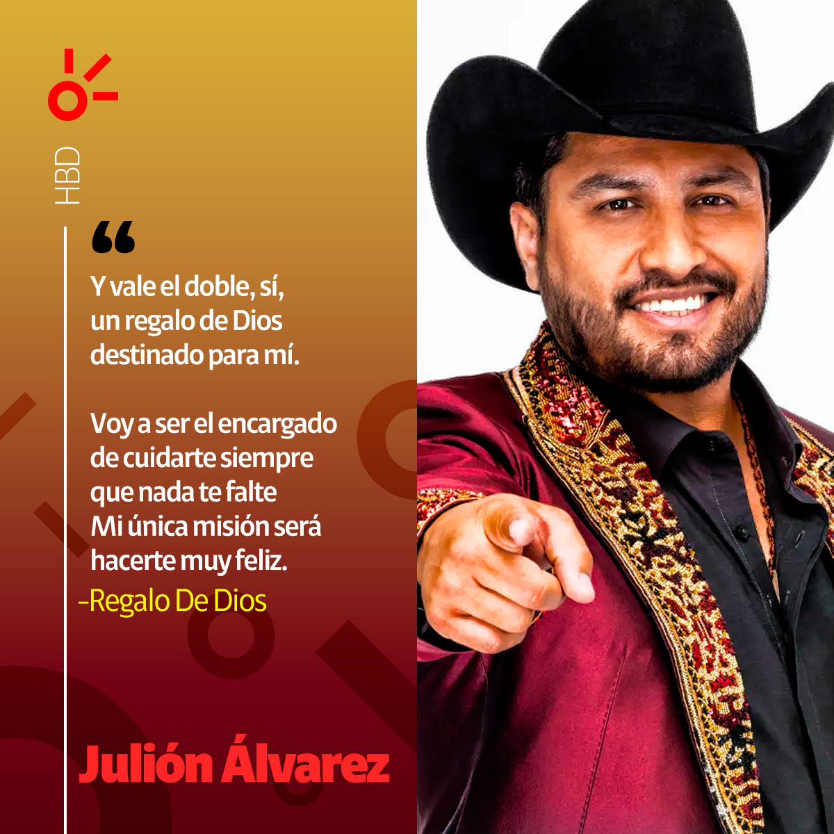 #Dime si ya felicitaste a Julión Álvarez por su cumpleaños. 🤠 ¡#PongámonosDeAcuerdo y escojamos nuestra canción favorita de él! 🎶 ow.ly/uBI450RcBMF #Claromúsica