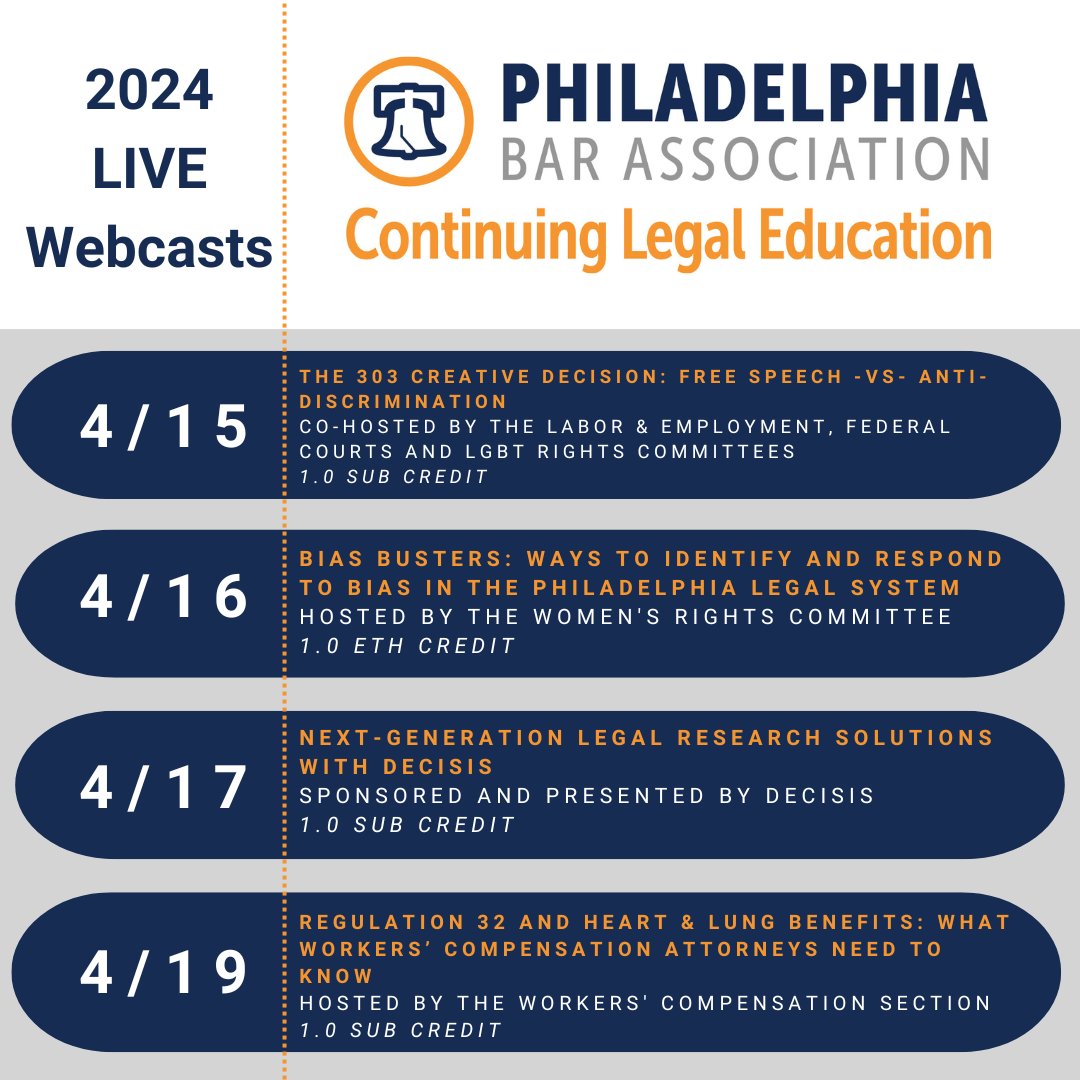 🚨 CLE ALERT 🚨 Register for these upcoming CLEs: ow.ly/zRCC50Rcs4e