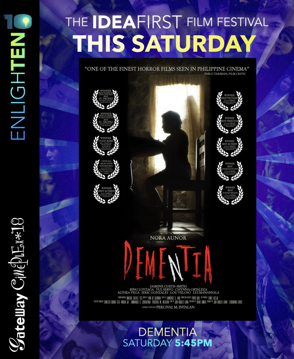 See you at @gatewaycineplex today for DEMENTIA EnlighTEN: The IdeaFirst Film Festival #IdeaFirstEnlighTEN