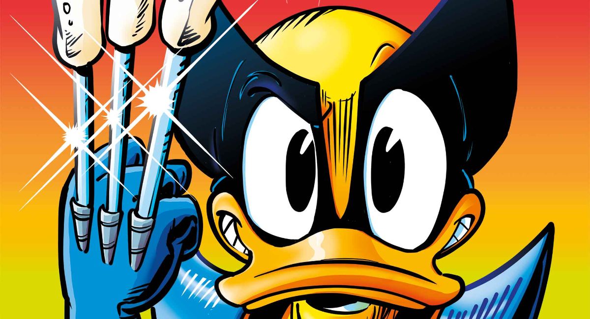 WHAT IF DONALD DUCK BECAME WOLVERINE? And better yet, what if he wore yellow and blue spandex pants? We've got the info on this new mash-up. #comics #marvel #donaldduck #wolverine comicsbeat.com/donald-duck-be…