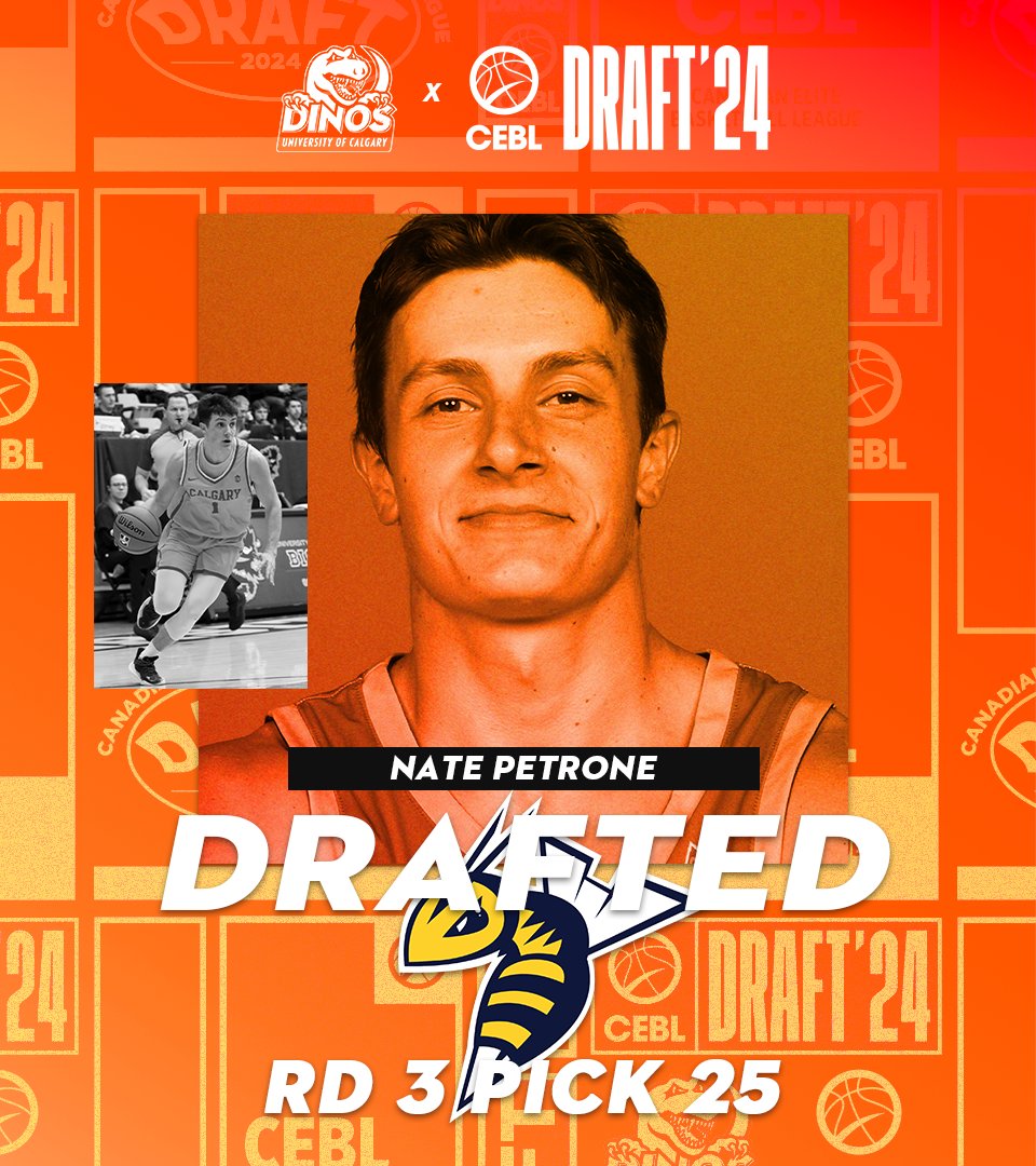 Bringing his bag of tricks up north 🎩🪄

Nate Petrone has been selected in the third round, 25th overall, in the #CEBLDraft by the @ED_Stingers!

#GoDinos