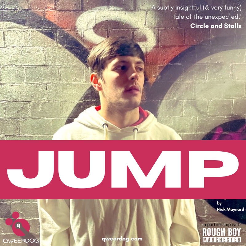 You can find all sorts down by the canal at night... Rob finds Marc, but just who is he, and what does he really want? 🎭JUMP is coming to Birmingham's @OldJointStock Theatre next month. 🏳️‍🌈 📆Weds May 8th - 8pm 🎟️oldjointstock.co.uk/whats-on/jump