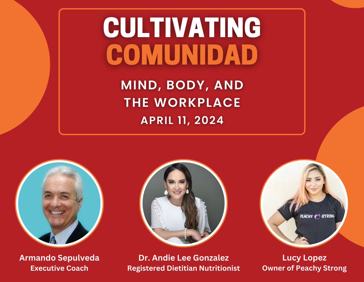 Join the HACE Familia for a new virtual event series: Cultivating Comunidad, today!
Connect with the HACE Community, engage with our panelists, &amp; learn about ways you can integrate stress management strategies in your daily routine. 
➡️Register here: hubs.la/Q02sz-Xw0