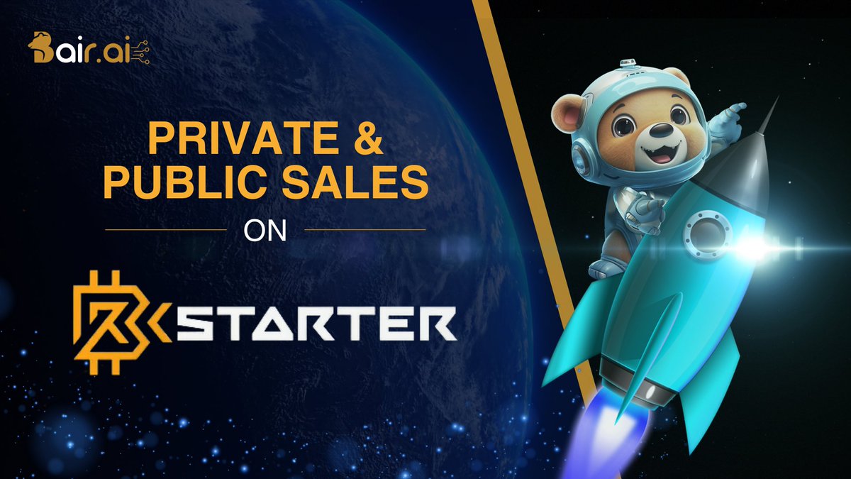 Excited to hodl $BAIR tokens? 🧐 We are thrilled to inform you that we will launch our Private and Public sales on @BRCStarteroff 🚀 The date of these upcoming sales will be announced soon 🗓 Stay tuned for more details 😉 #BairAI #IDO #Investor #publicsale #privatesale…