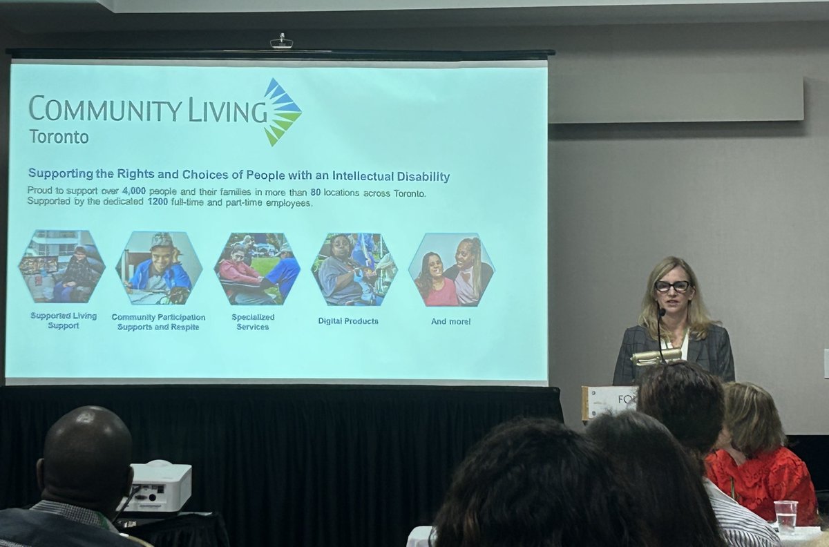 CLToronto's tweet photo. Itโs Day 2 at the #OADD2024 Conference! CLTOโs own Heather Dawson presented with our partners from @ReenaFoundation and @CLEssexCounty on surveying stakeholder experiences. ๐ค #DevelopmentalServicesMatter #Advocacy https://t.co/ZR2mE2YrSJ