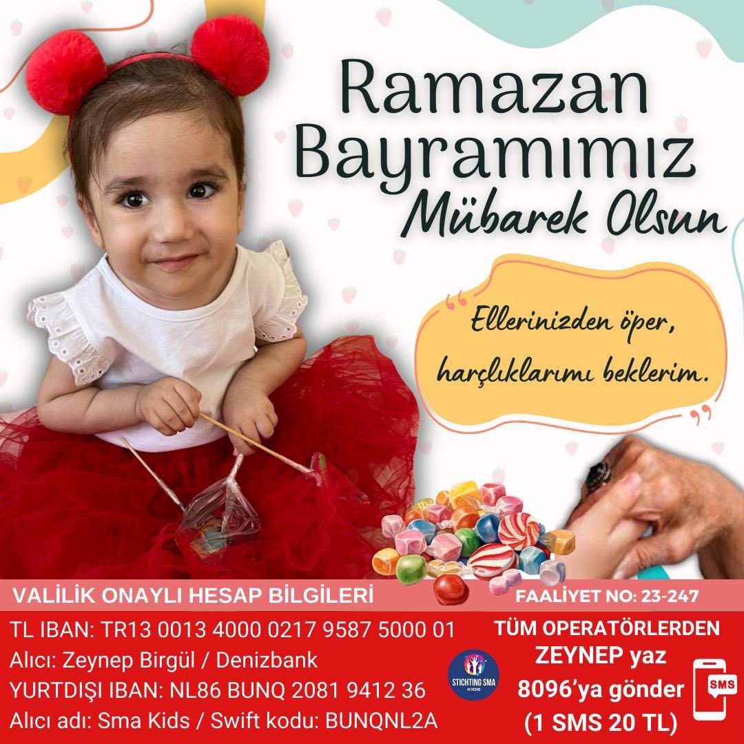 Sevgili kripto fenomenleri ;

Bugüne kadar kim ne kadar kazandıysa bereket versin. Şimdi bu bayramda pamuk eller cebe…

Küçük bir ilaç için can çekişen Sma lı Eskişehir bebeği

Rt lerseniz sevinirim. Paranın toplanması hayati öneme sahip…