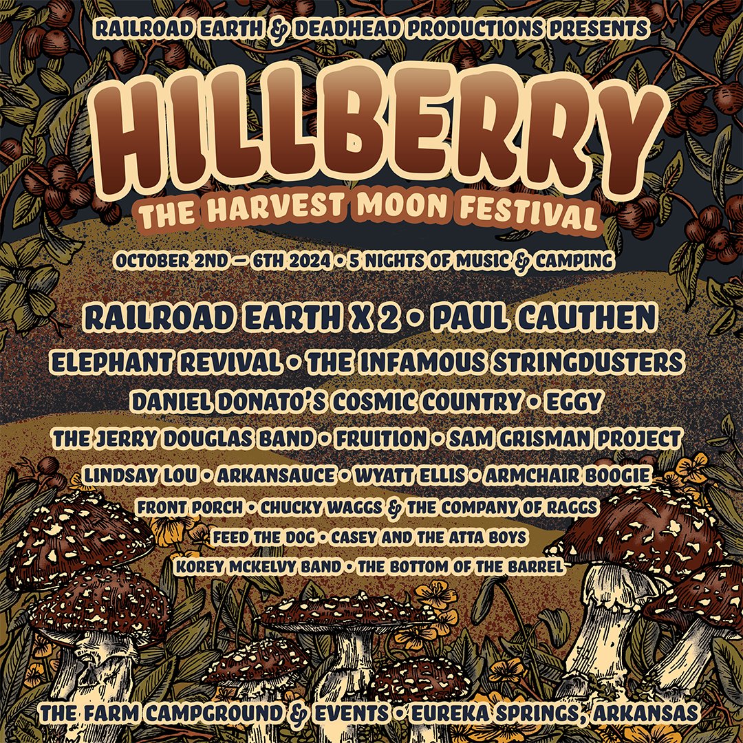 The Jerry Douglas Band will be performing at the Hillberry Music Festival in Eureka Springs, Arkansas this fall. This festival takes place 10/2 – 10/5. Expect 5 nights of music, camping, live art, craft and food vendors! Get your tickets now at: stubs.net/tickets/5730/h…