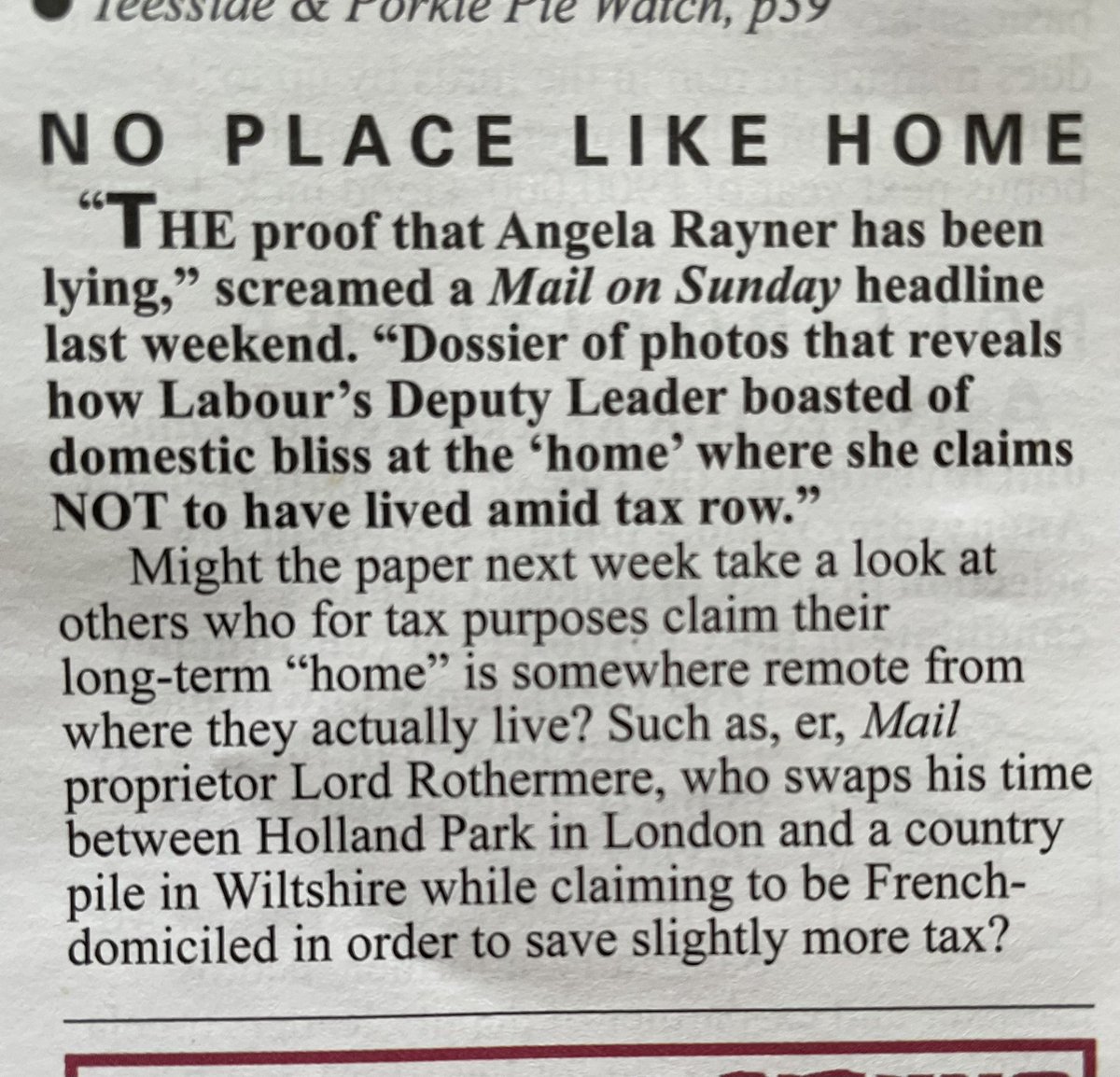 @DPJHodges Private Eye…