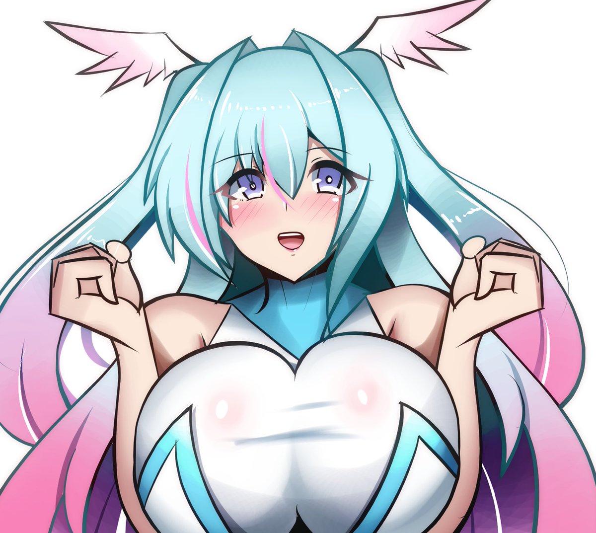 この姿のうちのましろちゃんは清楚力高そう。 