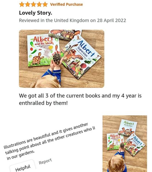 BEAUTIFUL,  4 YEAR OLD ENTHRALLED. Ace 5* #Praise for #ALBERTthetortoise #picturebook ALBERT SUPERSIZE. Please keep posting #BookReviews. #AvailableNow Six ALBERT #picturebooks, #BoardBook ALBERT and his Friends, #ActivityBook ALBERT PUZZLES AND COLOURING Alberttortoise.com