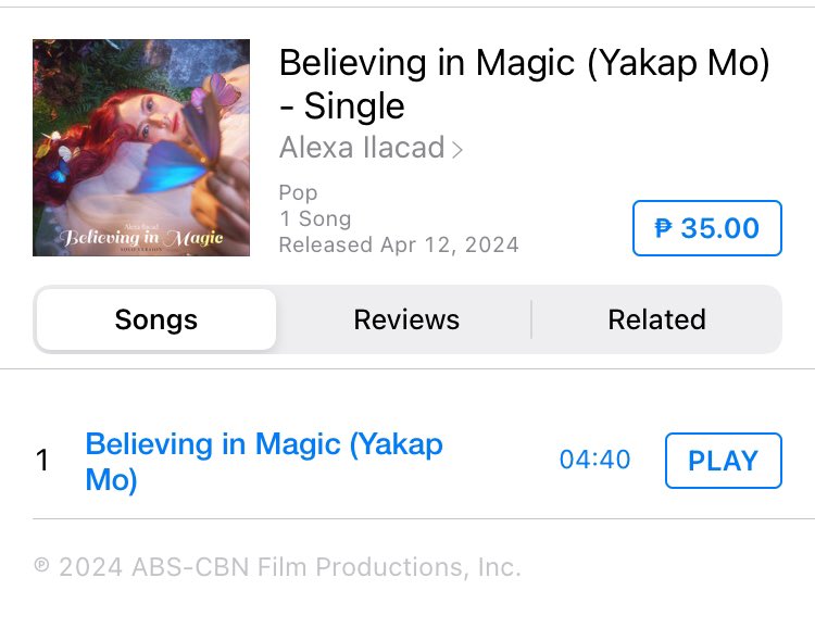 For the love and support. iTune purchased done.

ALEXA BELIEVING InMagic OUTnow

#AlexaBelievingInMagic 
#AlexaBIMsoloversion 
#AlexaIlacad @alexailacad