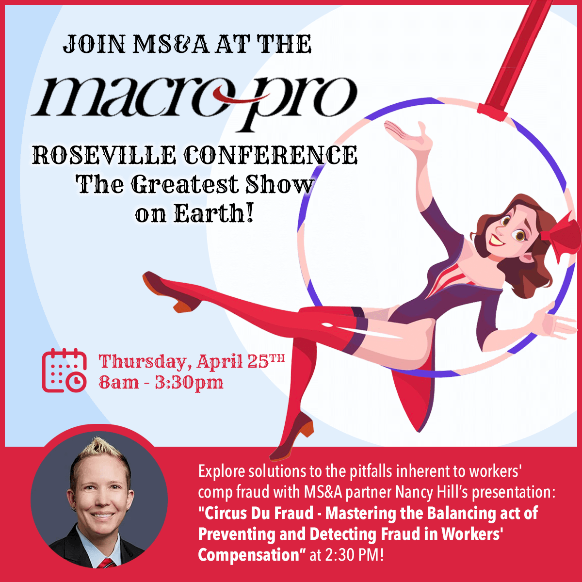 sullivanattys's tweet image. Join MS&amp;amp;A at Macro-Pro + Friends’ Roseville Conference on 4/25! MS&amp;amp;A Partner, Nancy Hill, will be leading a session on workers’ comp fraud that you won’t want to miss! Register at ➡️ msa.news/macropro-042024.
#MacroPro #TeamRhino