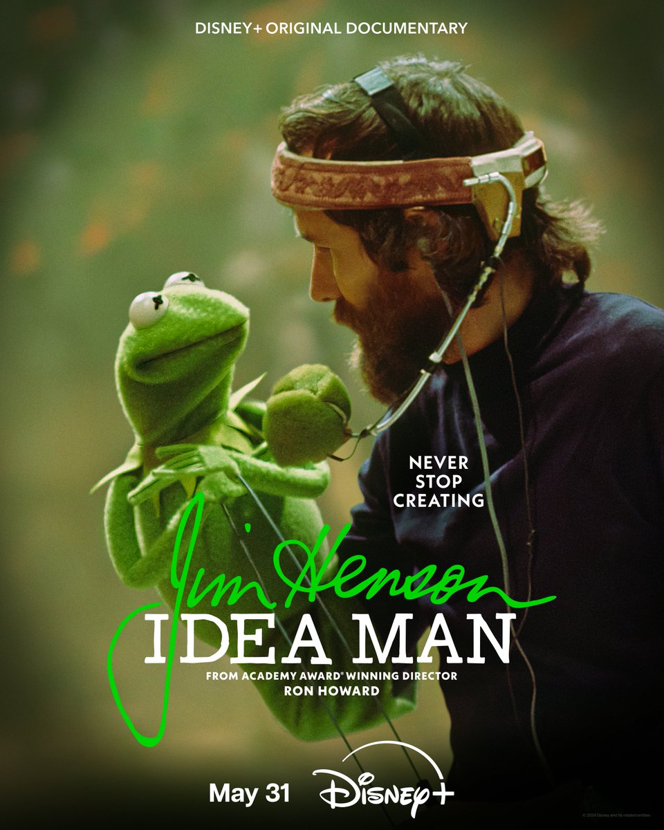 Discover the story of a true creative visionary. From Academy Award-winning director Ron Howard, Jim Henson #IdeaMan is streaming May 31 on @DisneyPlus.