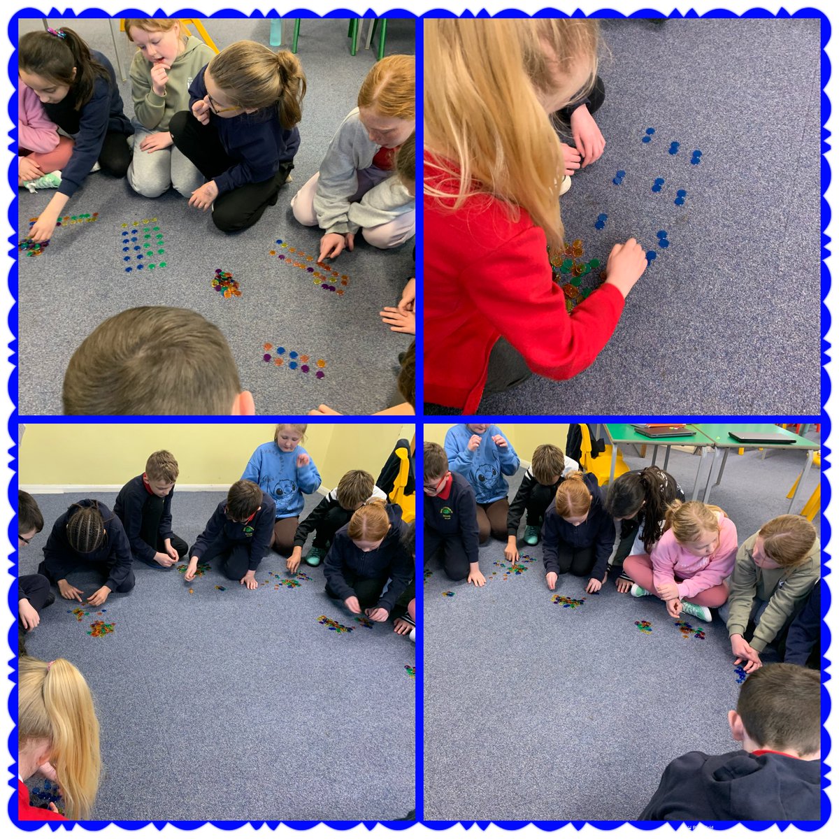 Dosbarth Helyg have been working hard using coins to tackle division! ➗ #CPAapproach #TEAMOaklands
