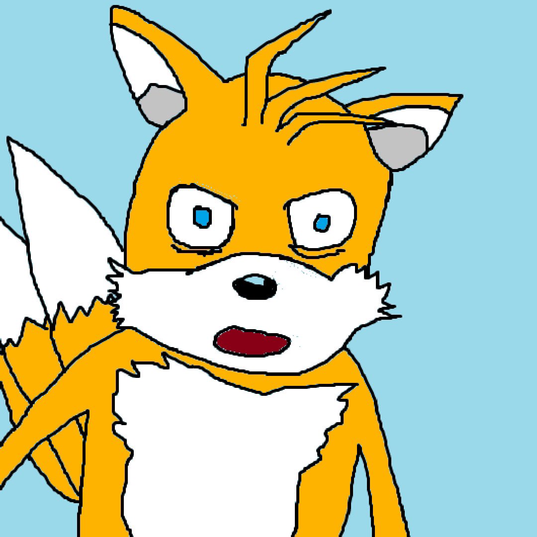 he’s like if tails was happy here